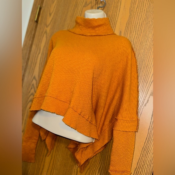 We the Free, Free People Sunbaby Mock Neck Drop Shoulder Ribbed Long Sleeve Top - Picture 12 of 12